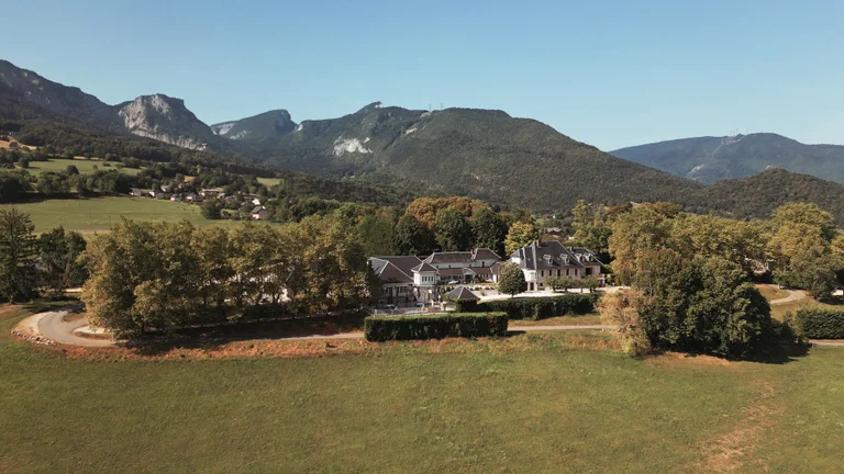Vue aérienne cinématographique